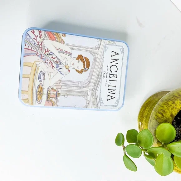 ANGELINA PARIS Art Deco Biscuit Tin Roaring 20s French Vintage Decor Collectible - Picture 4 of 7